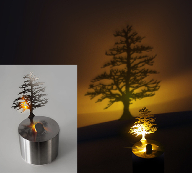 Lumen LED Pine Tree Shadow Projector