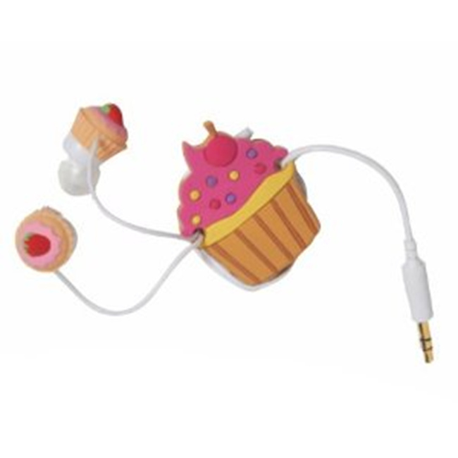 Cupcake Cord Wrapper & Cupcake Earbud Set 