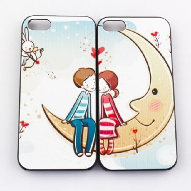 2pcs Moon Romantic Lover Couple Hard Case Cover