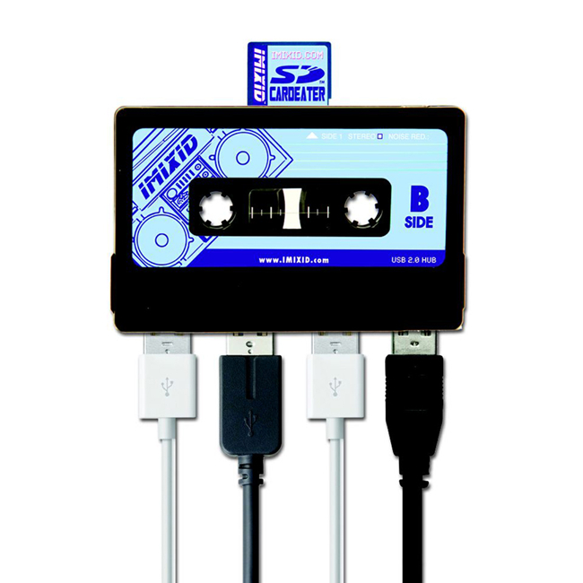 Mix Tape USB Hub and SD Card Reader