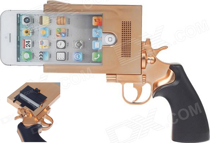 Pistol Style Protective Plastic Case for iPhone 5
