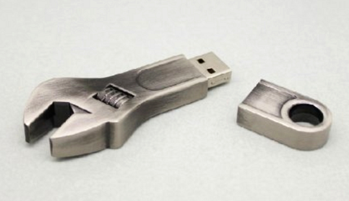 Stainless Steel Wrench Flash Drive