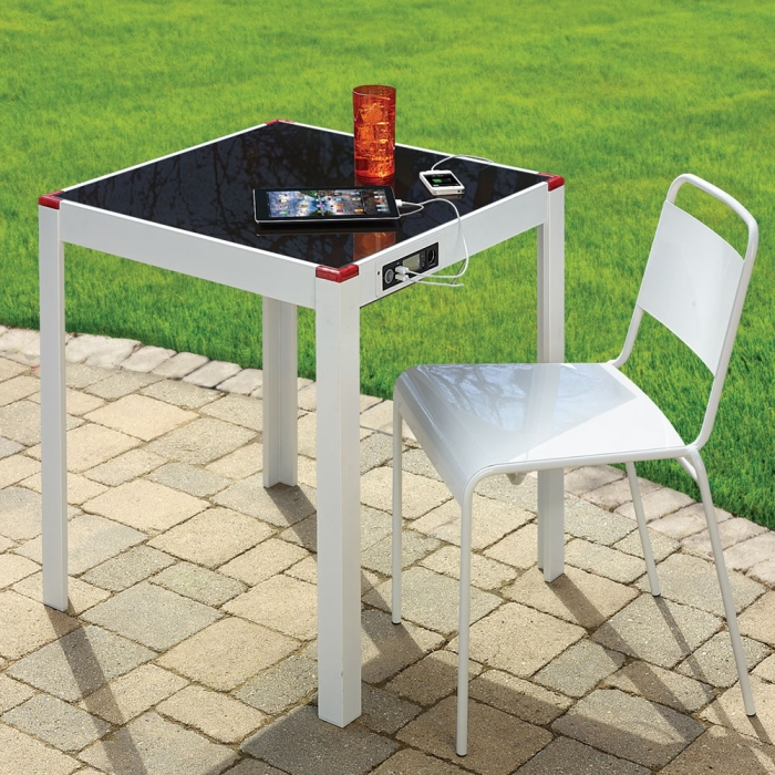The Device Charging Patio Table