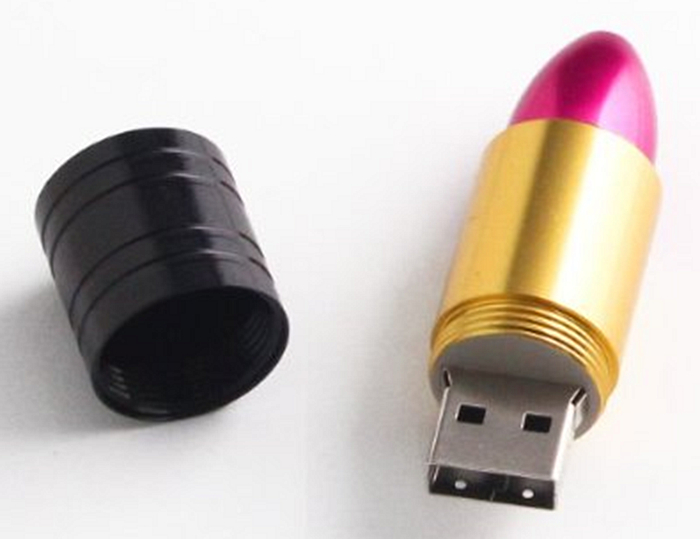 Lovely Cute Fashion Metal 16GB 3-color Lipstick USB Flash Drive