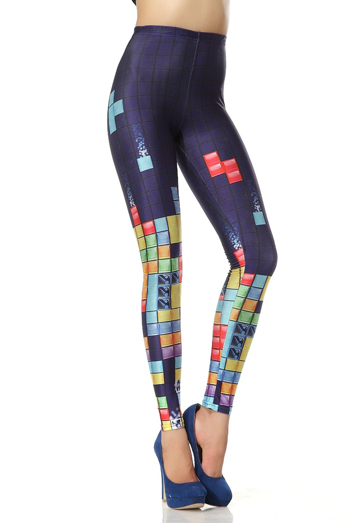 Chendvol Tetris Game Print Leggings Dk050 for Women