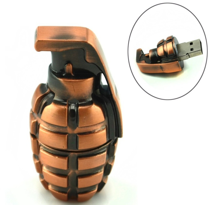 Grenade Shaped 8GB USB Flash Drive