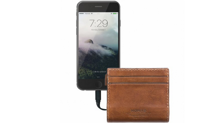 Nomad Slim Horween Leather Charging Wallet