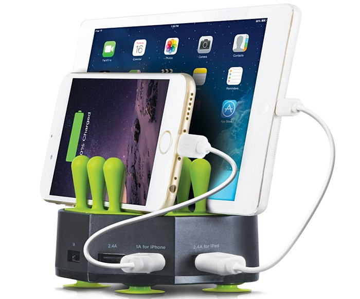 4 Port 6.8A USB Charging Station Stand Dock