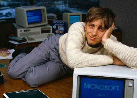 Билл Гейтс за работой