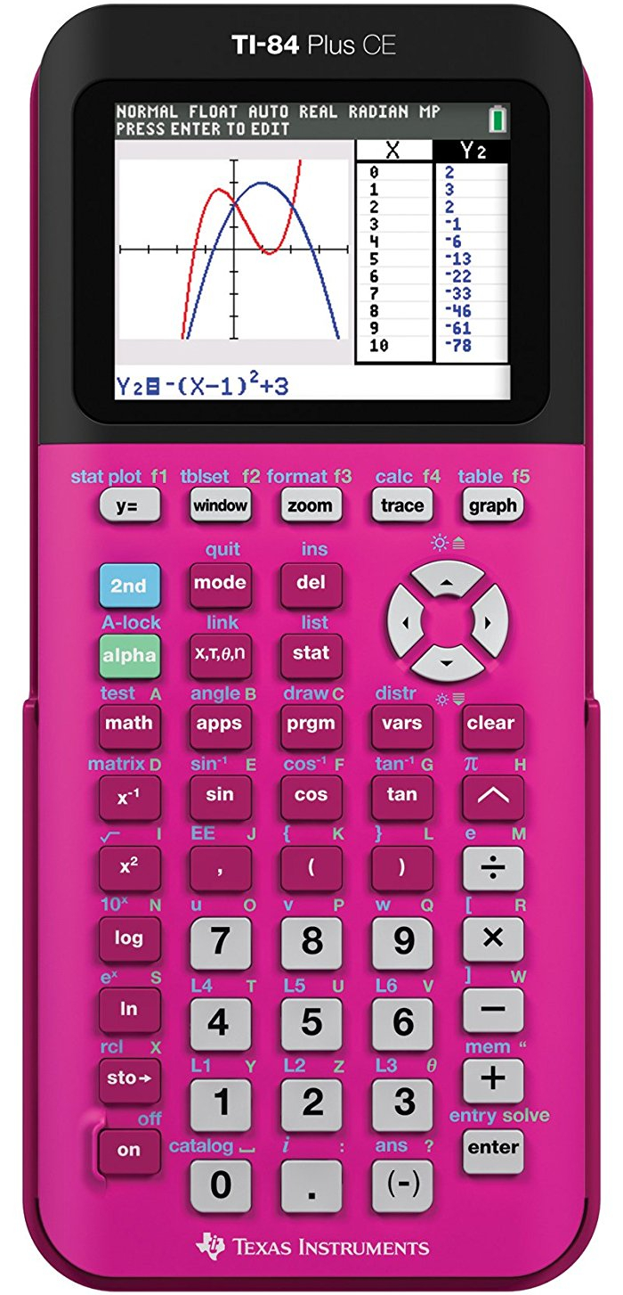 Texas Instruments TI-84 Plus CE Pink Graphing Calculator