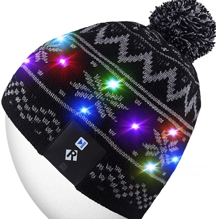 LED Light Up Beanie Hat Knit Cap