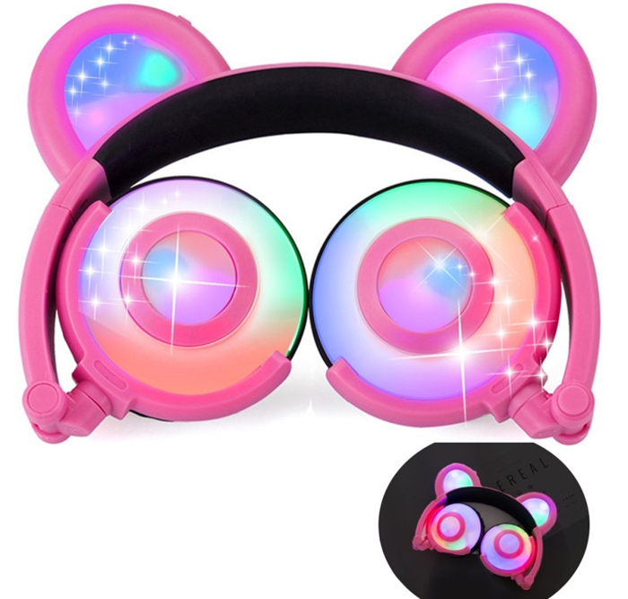 iGeeKid Kids Headphones Bear Ear-Inspired